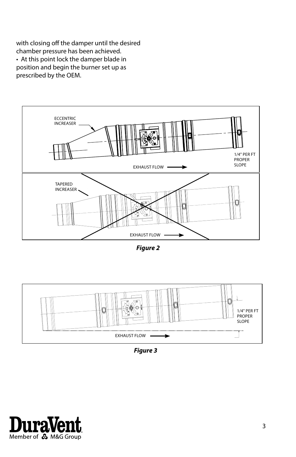 Figure 2 figure 3 | DuraVent FasNSeal - Fixed Damper User Manual | Page 3 / 4