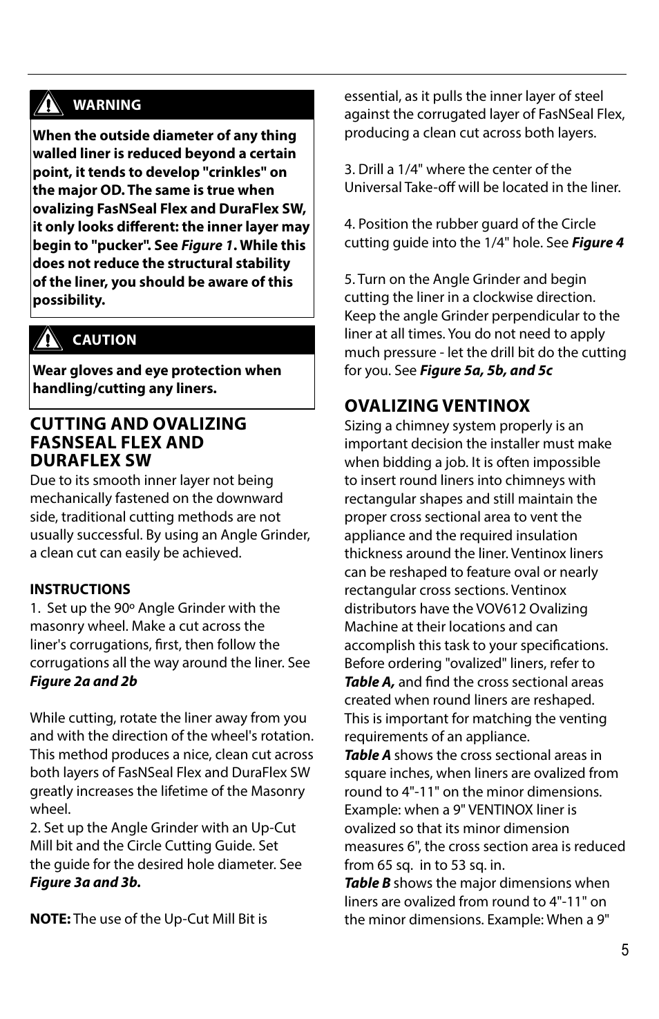 Ovalizing ventinox | DuraVent Ovalizing Flexible Liners User Manual | Page 5 / 8