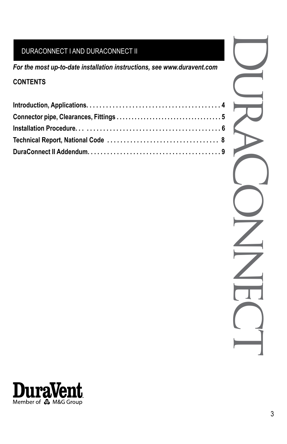 DuraVent DuraConnect User Manual | Page 3 / 12