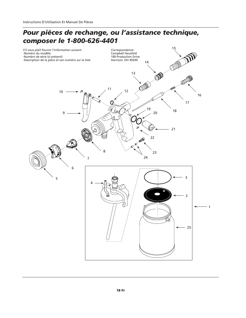 Campbell Hausfeld HVLP User Manual | Page 18 / 40