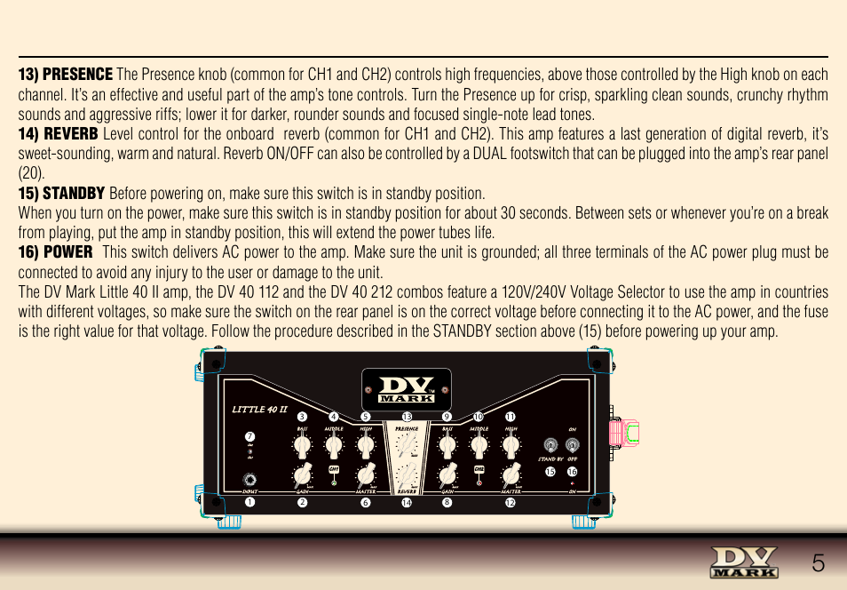 Little 40 ii | Dv Mark DV 40 212 User Manual | Page 5 / 8
