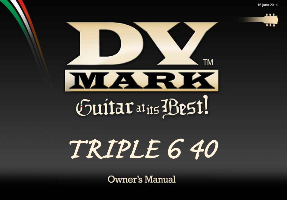 Dv Mark TRIPLE SIX 40 User Manual | 10 pages