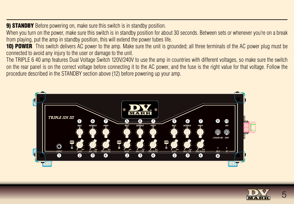Triple six iii | Dv Mark TRIPLE SIX 40 User Manual | Page 5 / 10
