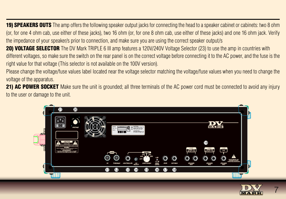 Triple six iii | Dv Mark TRIPLE SIX III User Manual | Page 7 / 10