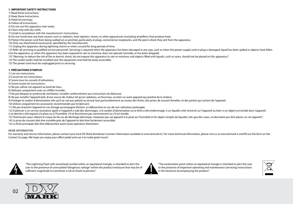 Dv Mark GUITAR TUBE MARKER User Manual | Page 2 / 8