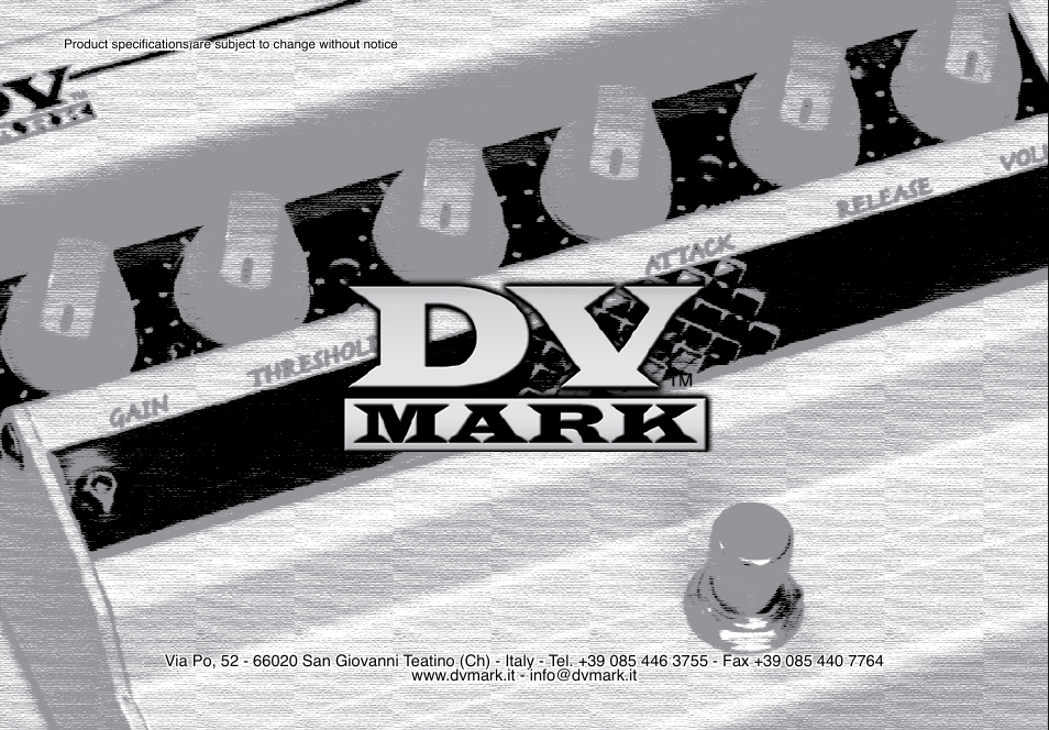 Dv Mark GUITAR TUBE MARKER User Manual | Page 8 / 8