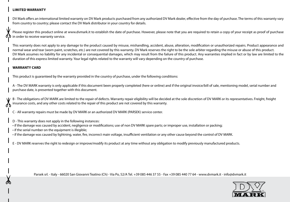 Dv Mark OVER MARKER User Manual | Page 5 / 8