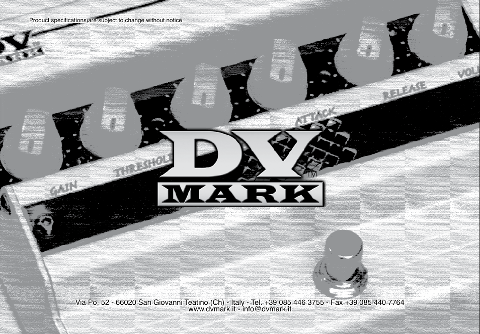 Dv Mark OVER MARKER User Manual | Page 8 / 8