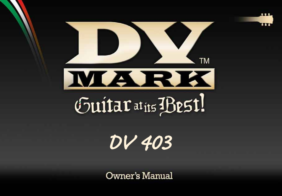 Dv Mark DV 403 CPC User Manual | 12 pages