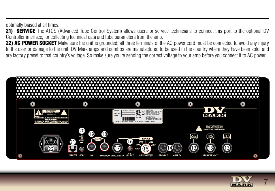 Dv 403 cpc | Dv Mark DV 403 CPC User Manual | Page 7 / 12