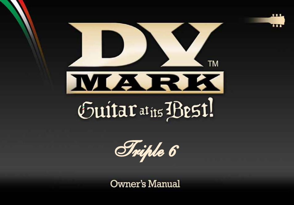 Dv Mark Triple 6 User Manual | 12 pages