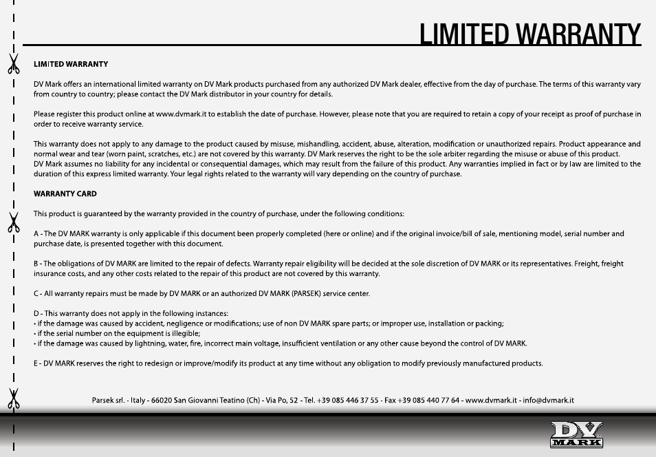 Dv Mark Galileo 15C User Manual | Page 9 / 12