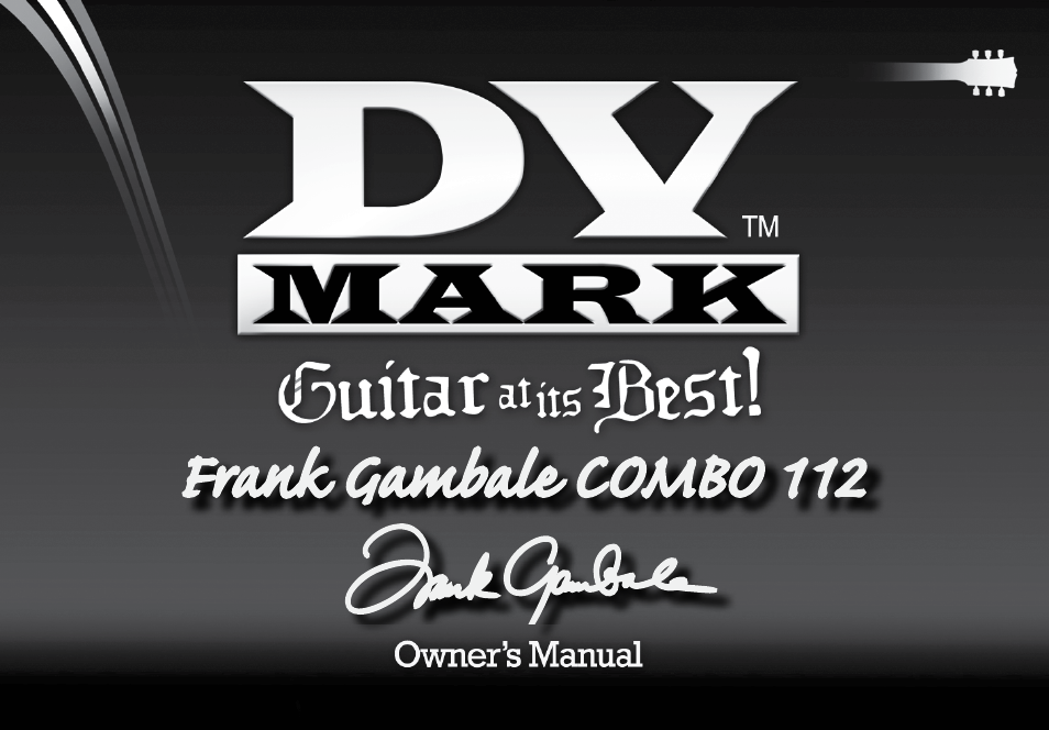 Dv Mark Frank Gambale Combo 112 User Manual | 12 pages