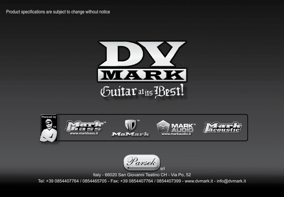 Dv Mark Frank Gambale Combo 112 User Manual | Page 12 / 12