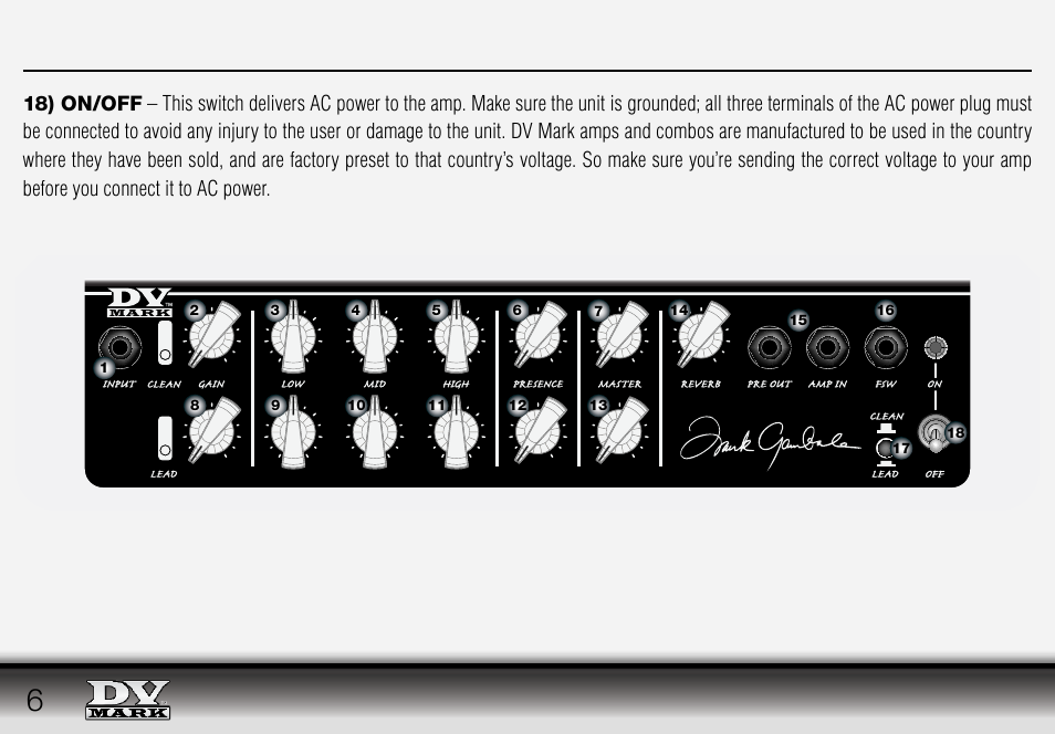 Dv Mark Frank Gambale Combo 112 User Manual | Page 6 / 12
