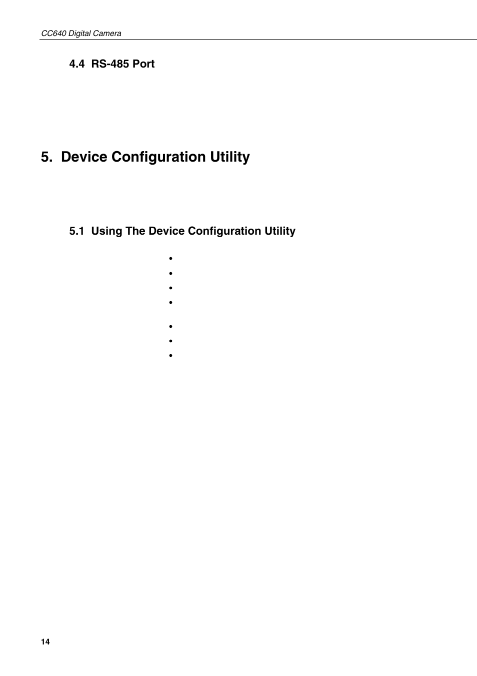 4 rs-485 port, Device configuration utility, 1 using the device configuration utility | Campbell Hausfeld CC640 User Manual | Page 22 / 58