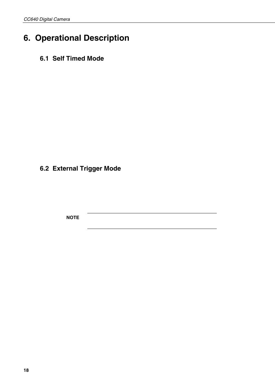 Operational description, 1 self timed mode, 2 external trigger mode | Campbell Hausfeld CC640 User Manual | Page 26 / 58