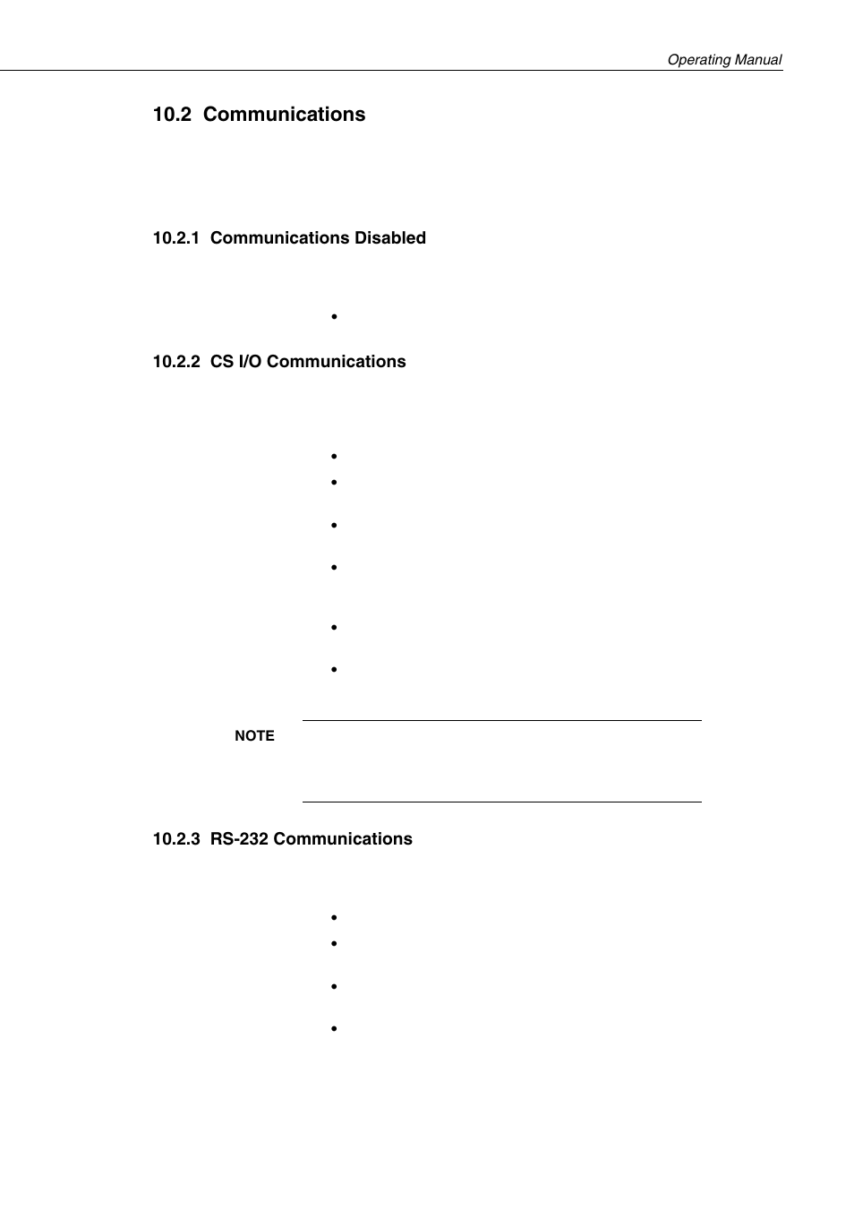 2 communications, 1 communications disabled, 2 cs i/o communications | 3 rs-232 communications | Campbell Hausfeld CC640 User Manual | Page 33 / 58