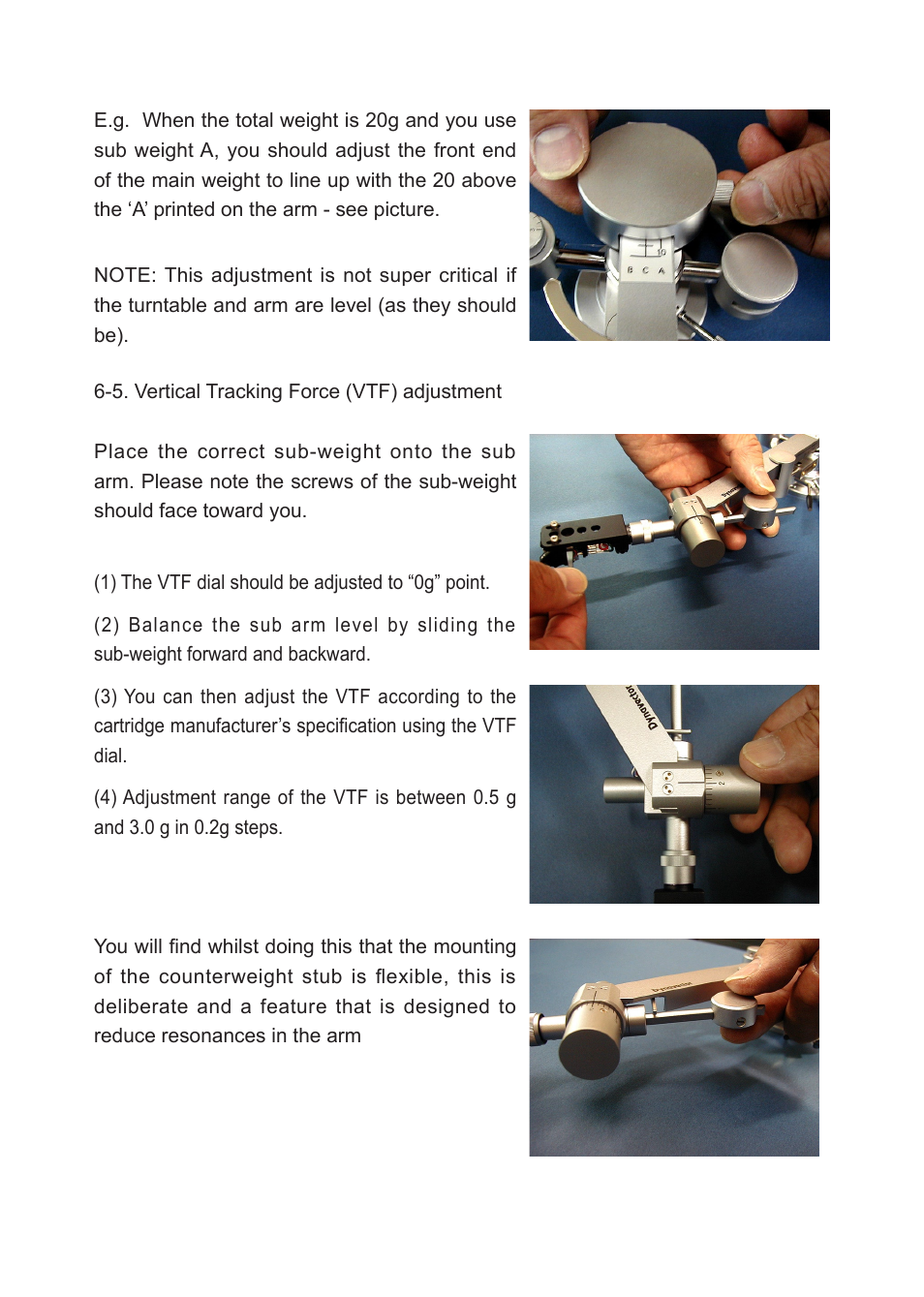 Dynavector DV 507 MKII tonearm User Manual | Page 7 / 12