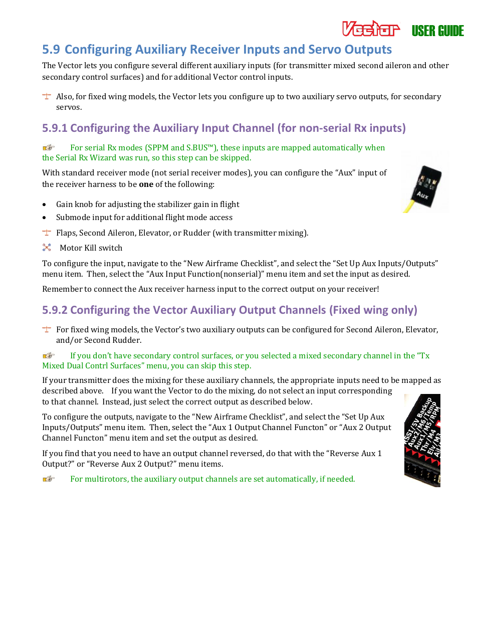 User guide | Eagle Tree Vector User Manual | Page 37 / 91