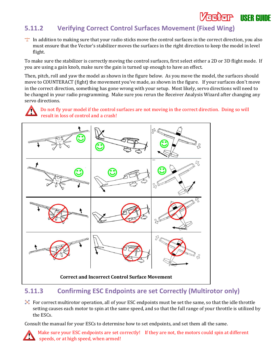 User guide | Eagle Tree Vector User Manual | Page 46 / 91