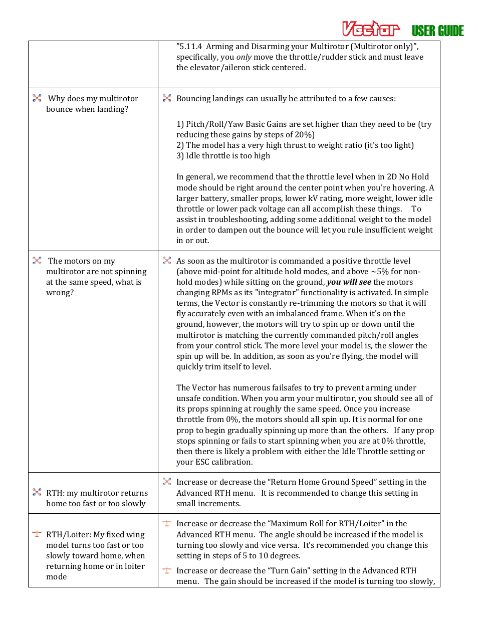 User guide | Eagle Tree Vector User Manual | Page 80 / 91
