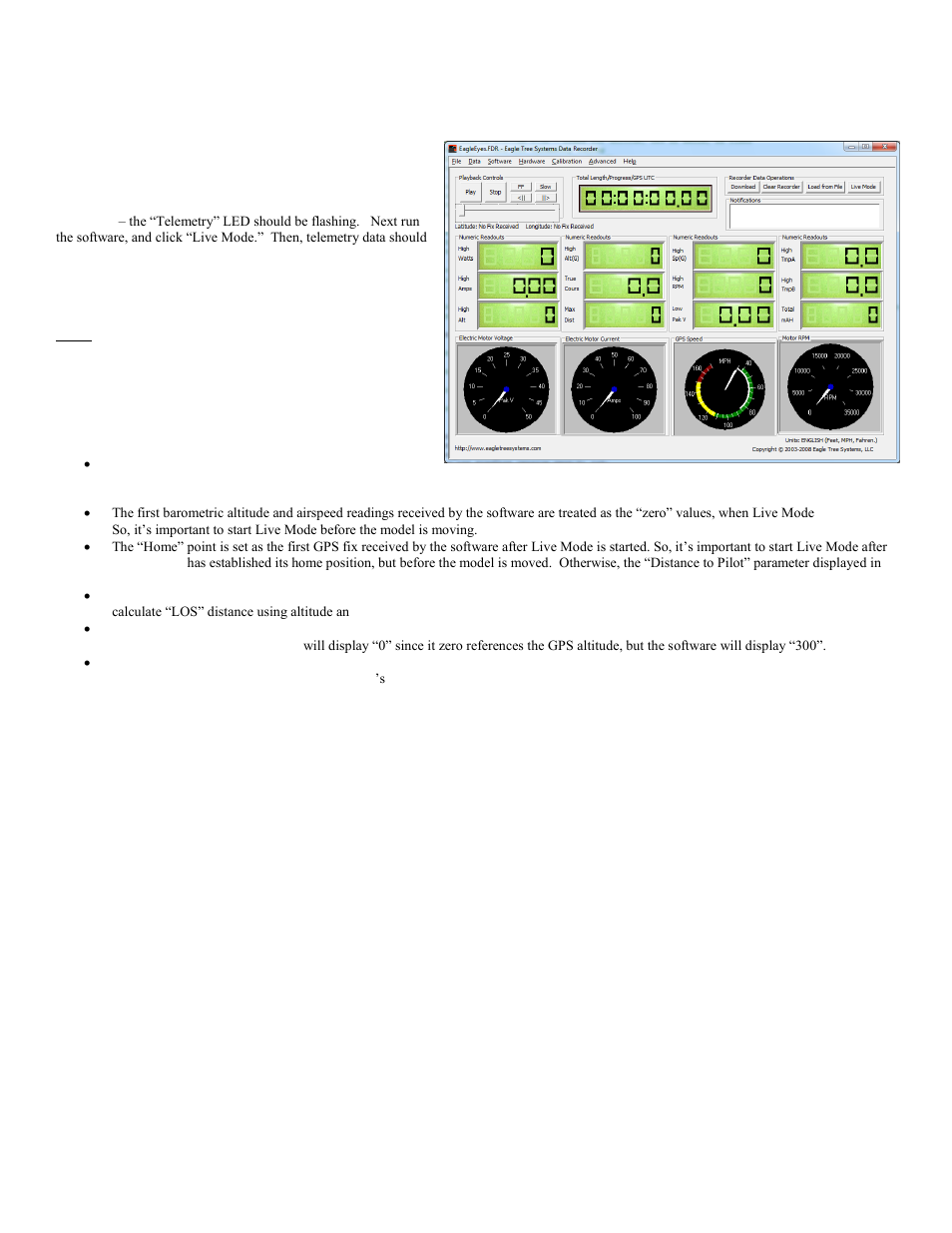 The telemetry function, Happy flying | Eagle Tree EagleEyes FPV Station User Manual | Page 21 / 23