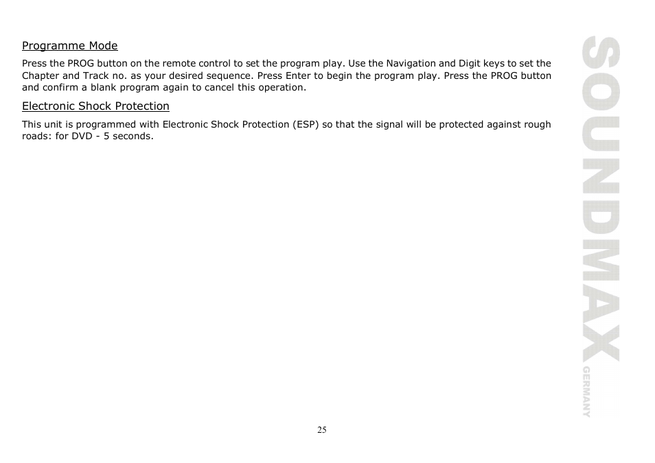 SoundMax SM-CMD2020 User Manual | Page 25 / 81