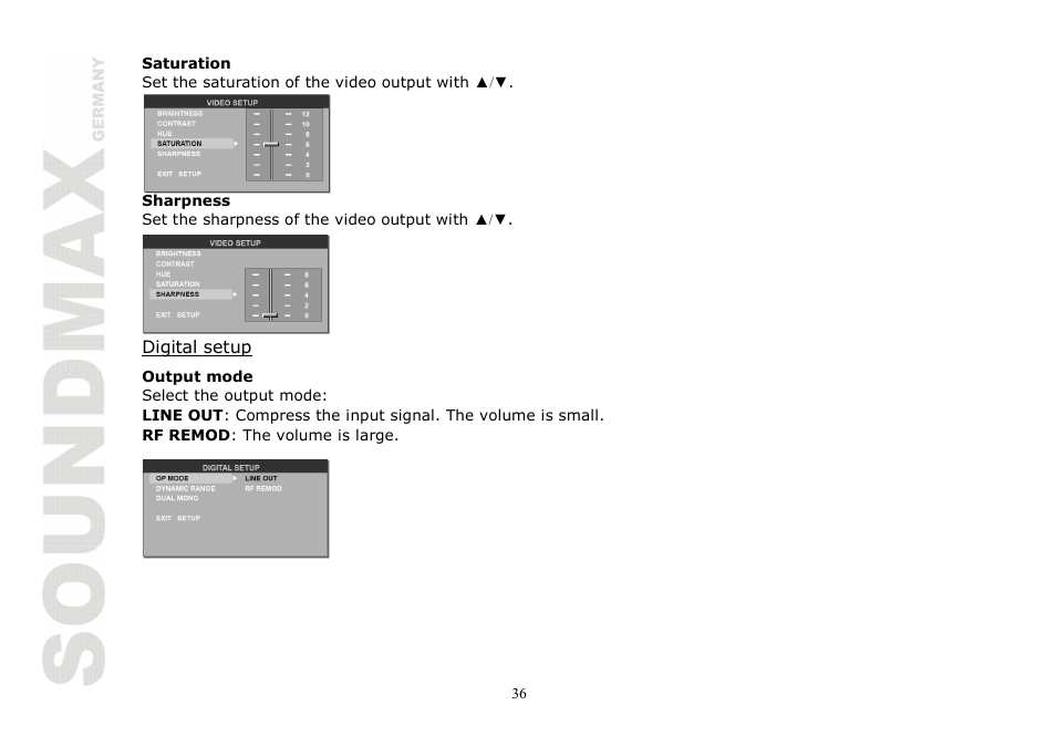 SoundMax SM-CMD2020 User Manual | Page 36 / 81