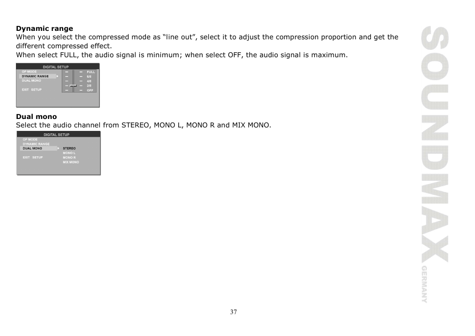 SoundMax SM-CMD2020 User Manual | Page 37 / 81