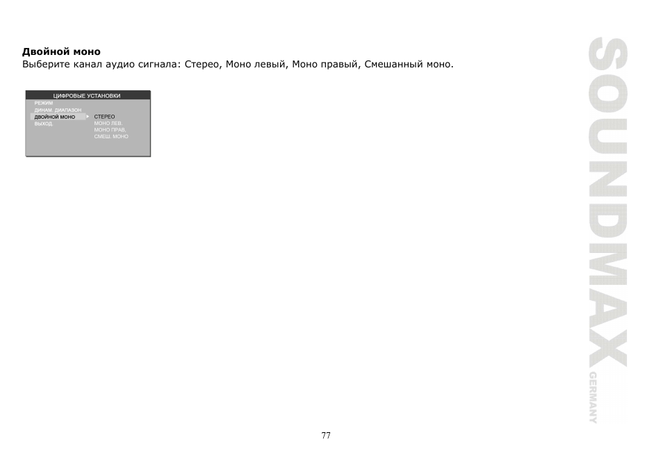 SoundMax SM-CMD2020 User Manual | Page 77 / 81