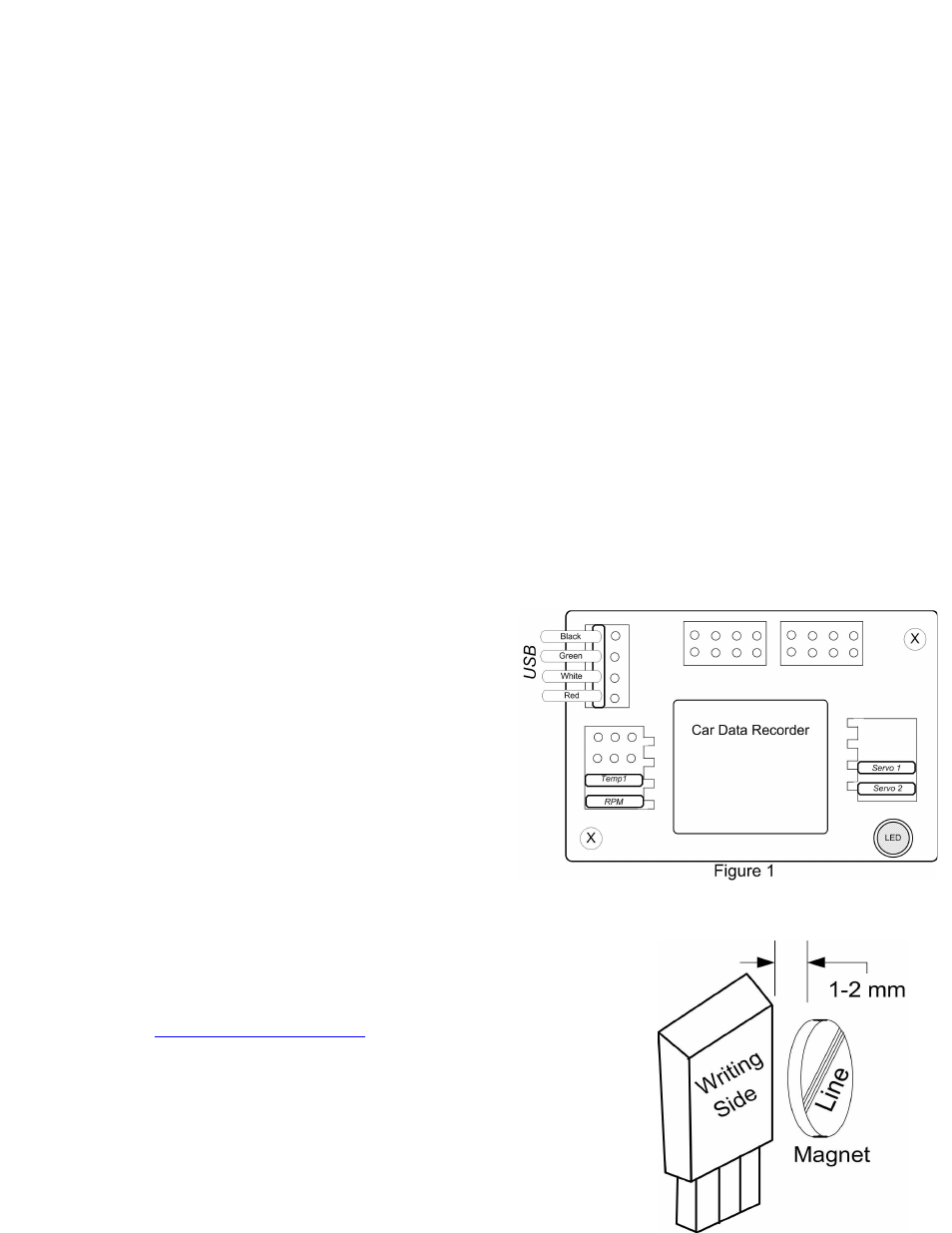 Installing the rpm sensor and magnets, Installing the temperature sensor(s) | Eagle Tree Car Data Recorder User Manual | Page 2 / 11