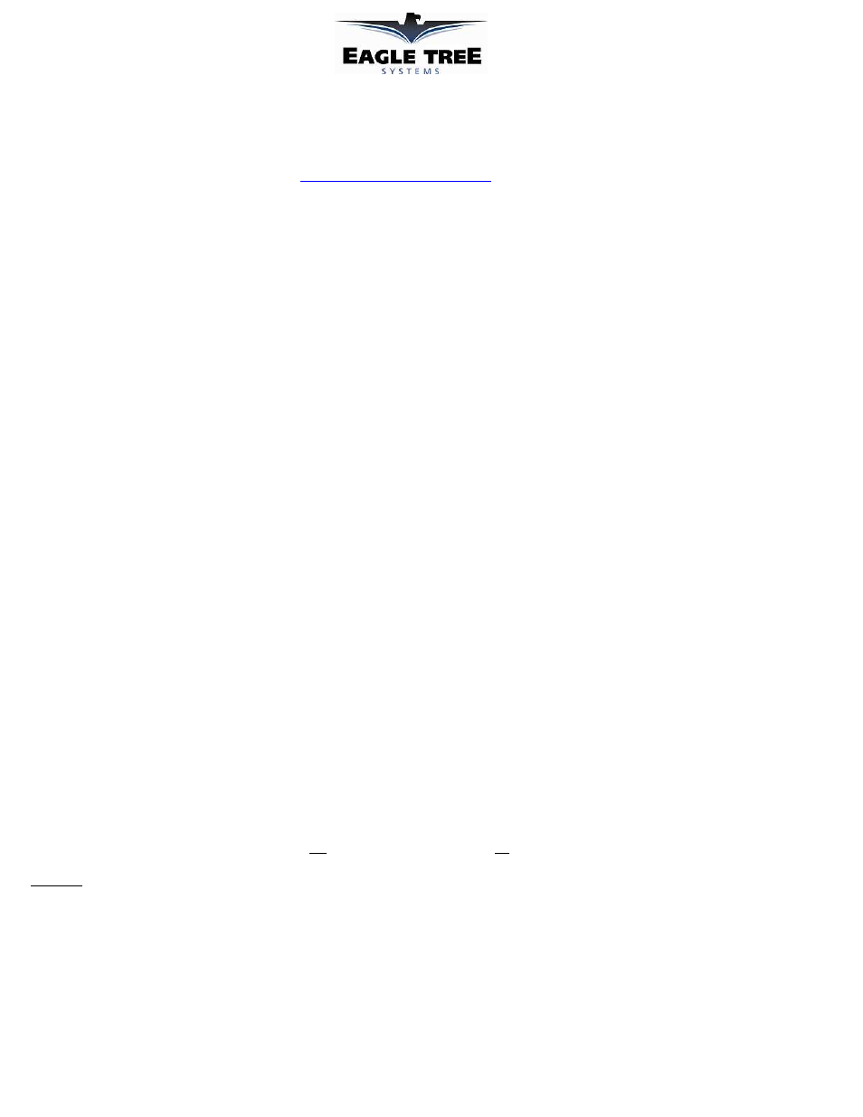 Eagle Tree Spektrum(TM) / JR(TM) Interface User Manual | 4 pages