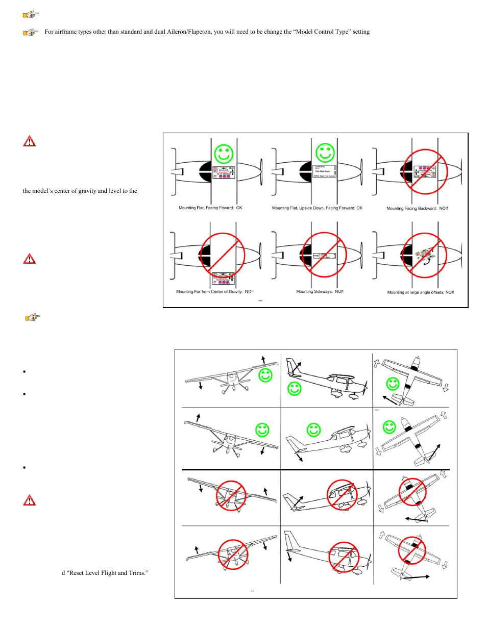 Mounting the guardian in your model 6, Preflight checks 6, First flight 6 | Mounting the guardian in your model, Preflight checks, First flight | Eagle Tree Guardian 2D/3D Stabilizer User Manual | Page 6 / 14