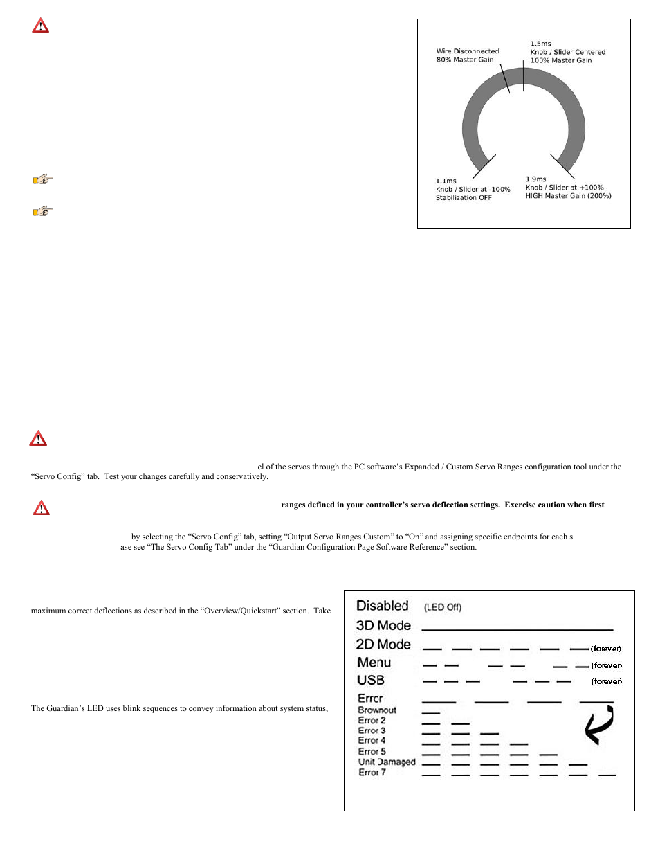 Status led 8, Status led | Eagle Tree Guardian 2D/3D Stabilizer User Manual | Page 8 / 14