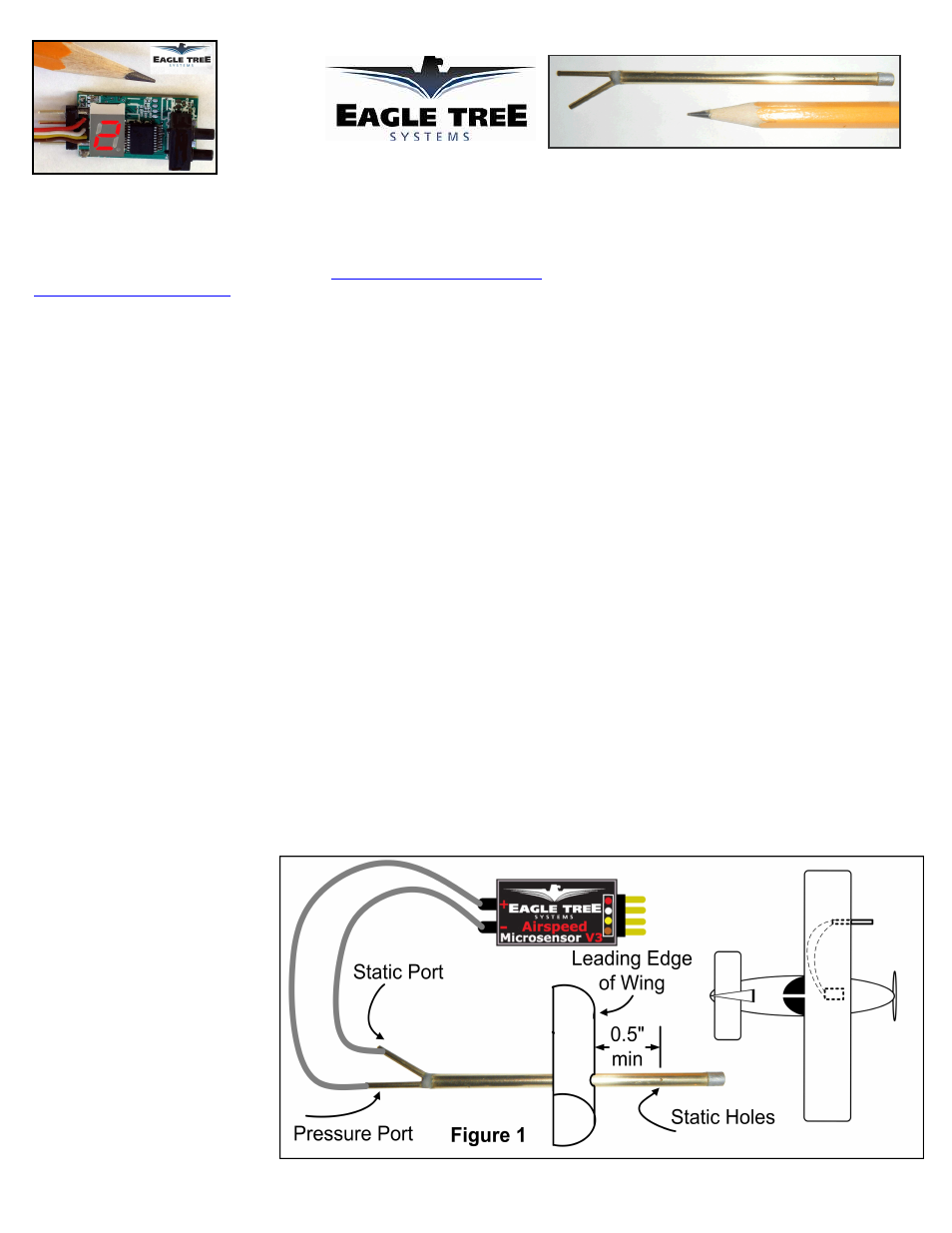 Eagle Tree Airspeed V3 Standalone MicroSensor User Manual | 4 pages