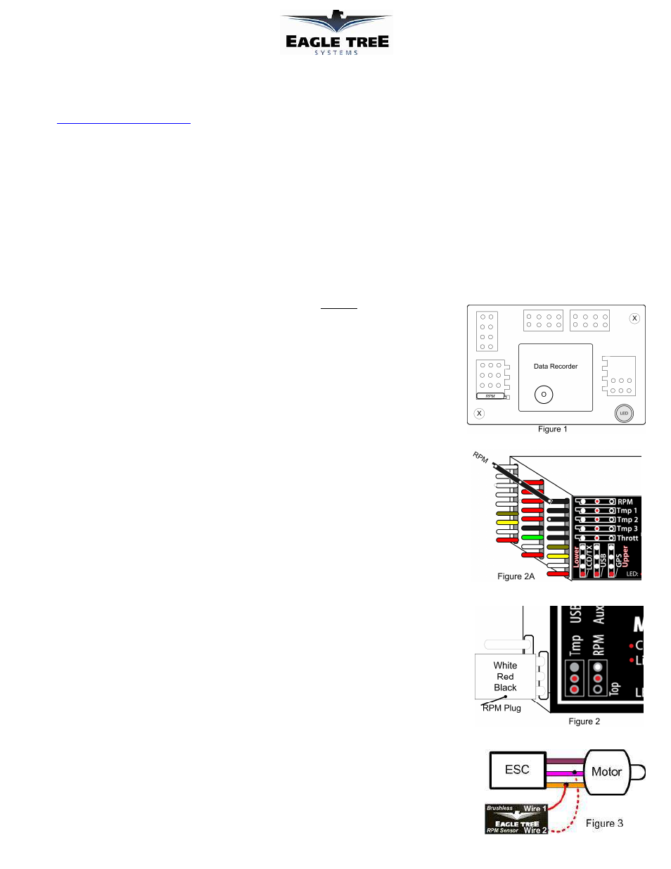 Eagle Tree Brushless RPM Sensor User Manual | 2 pages