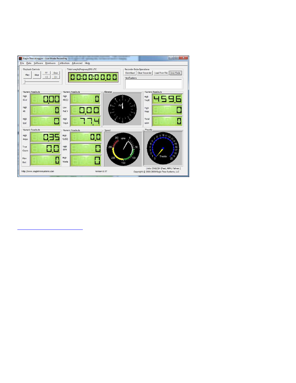 Installing and using the windows™ software, Installing the windows software, Connecting the elogger to usb | Updating the elogger’s firmware | Eagle Tree eLogger V4 User Manual | Page 6 / 17