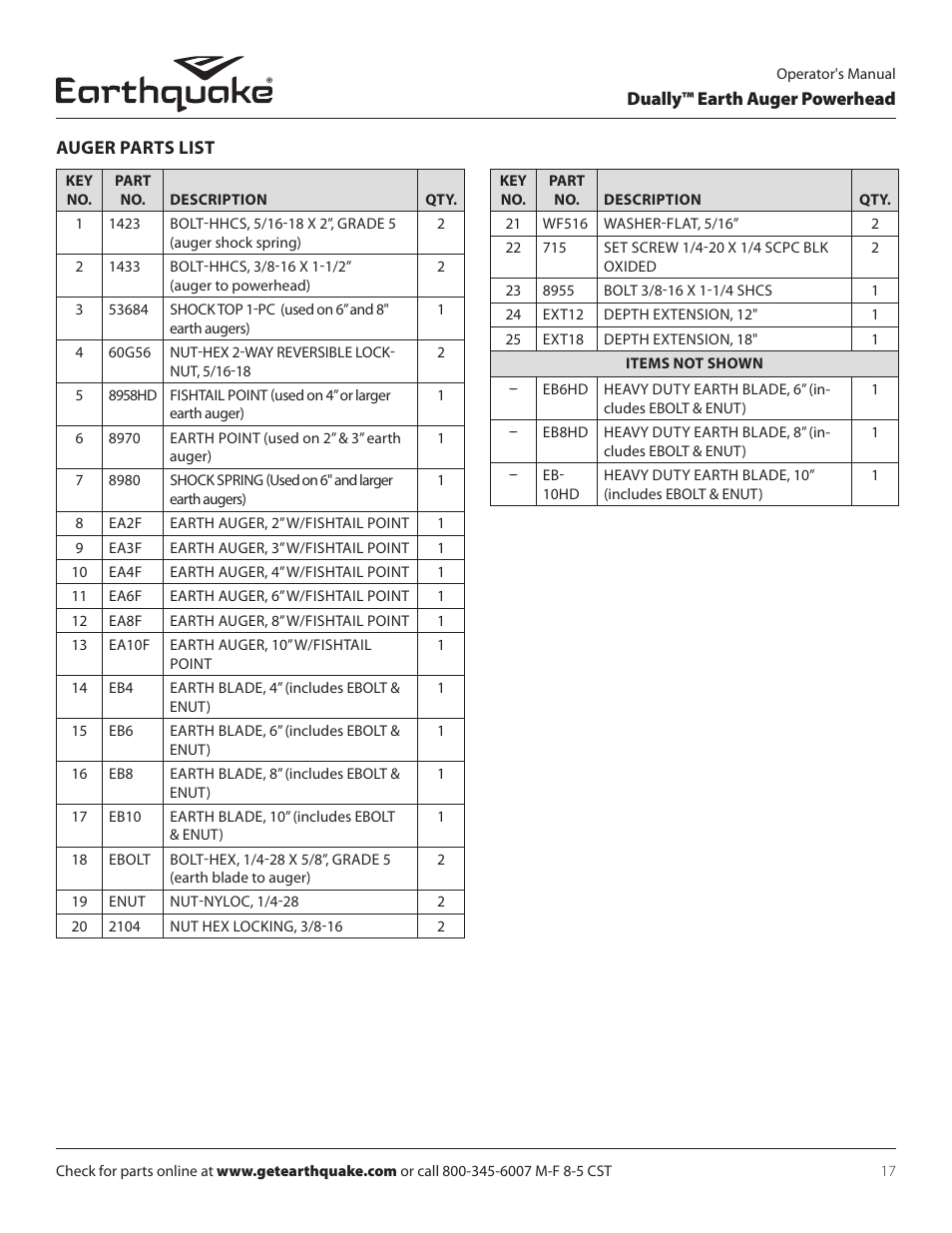 EarthQuake 10310 User Manual | Page 17 / 72
