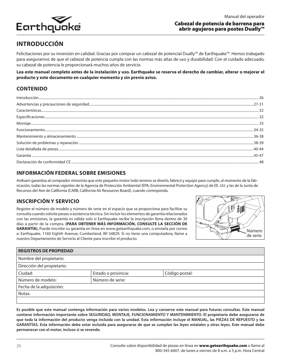 Introducción | EarthQuake 10310 User Manual | Page 26 / 72