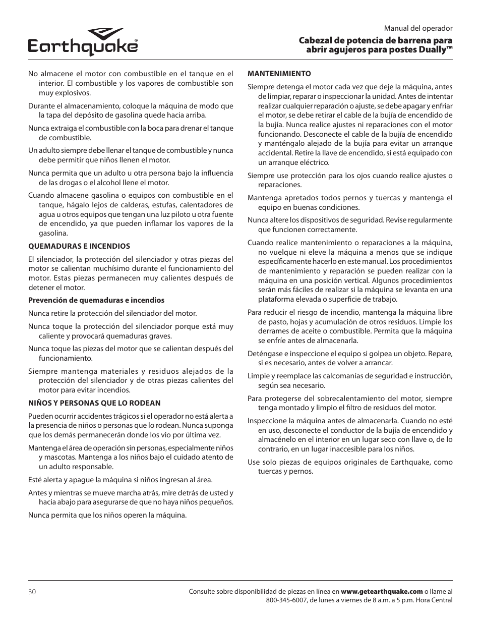 EarthQuake 10310 User Manual | Page 30 / 72
