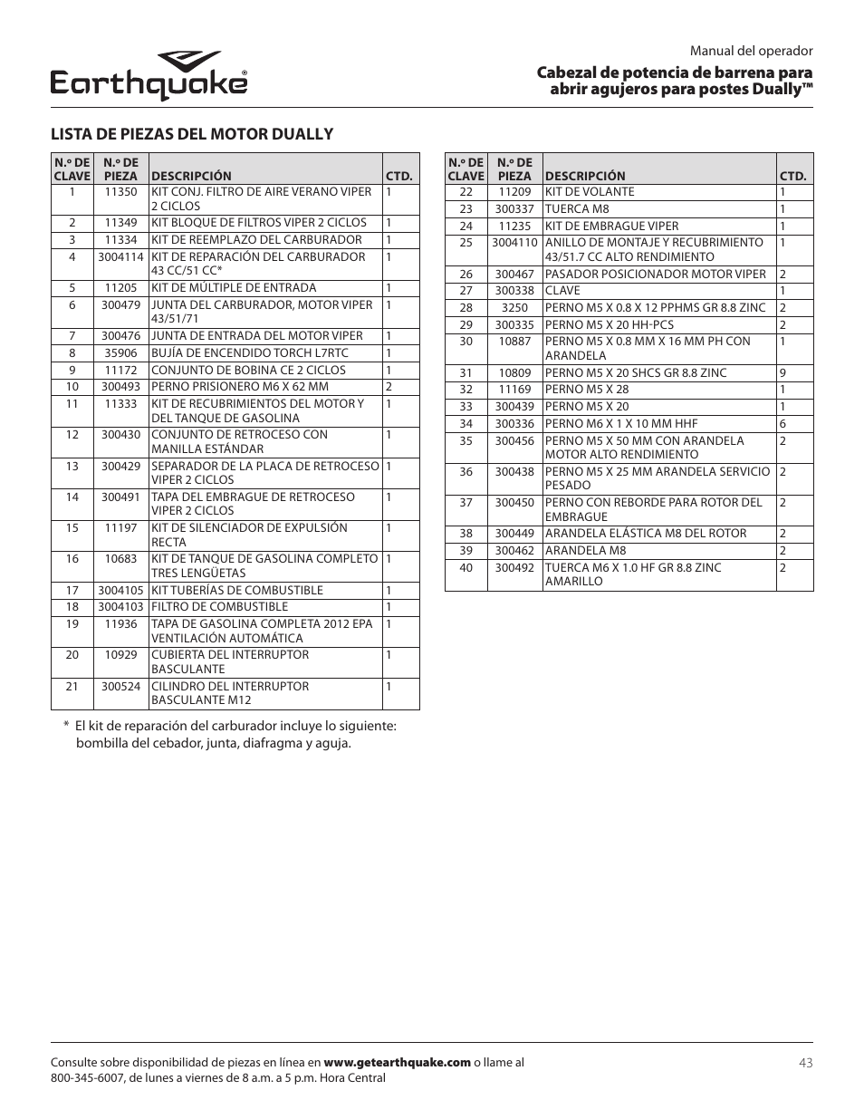 EarthQuake 10310 User Manual | Page 43 / 72