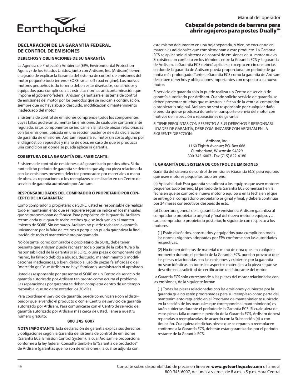 EarthQuake 10310 User Manual | Page 46 / 72