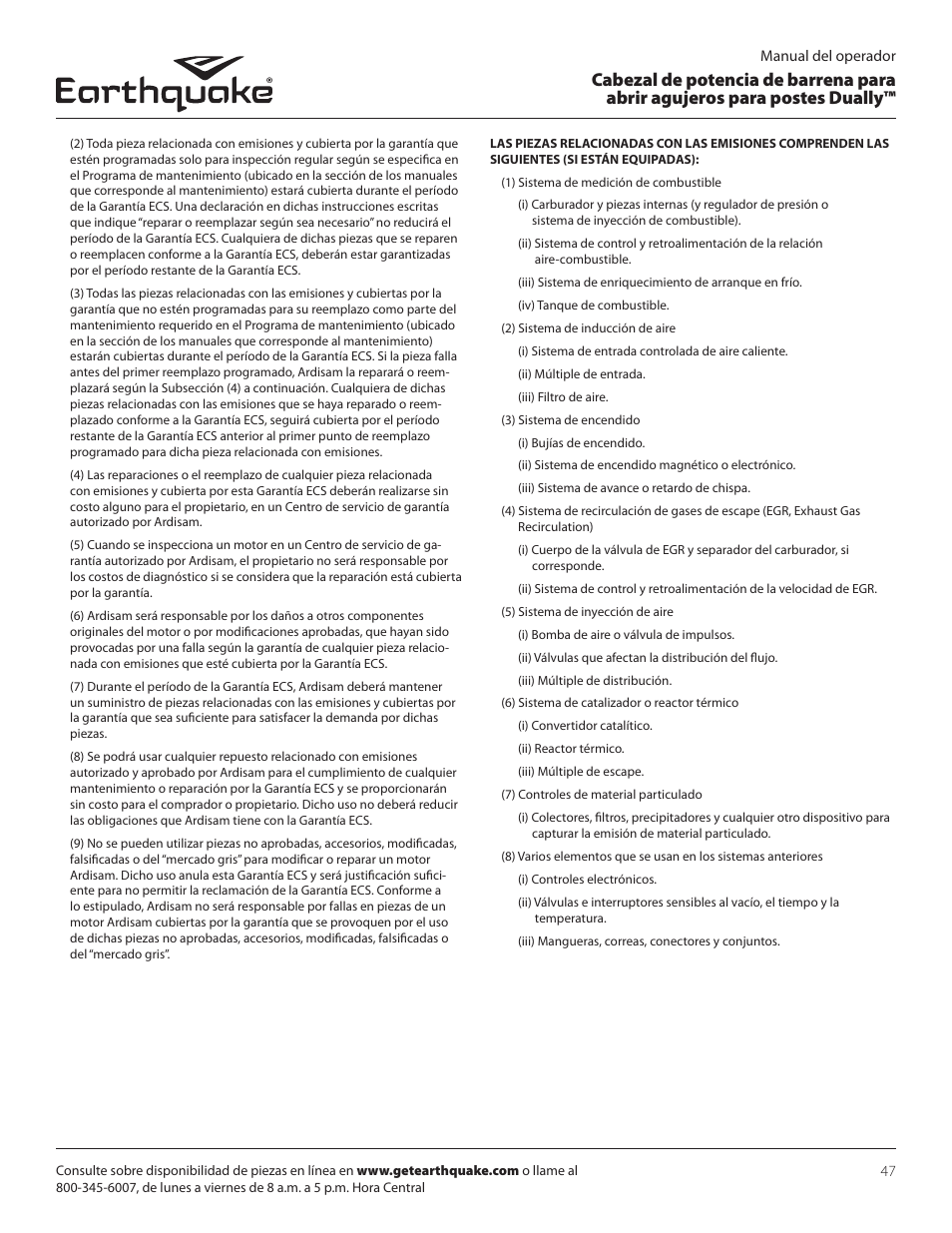 EarthQuake 10310 User Manual | Page 47 / 72