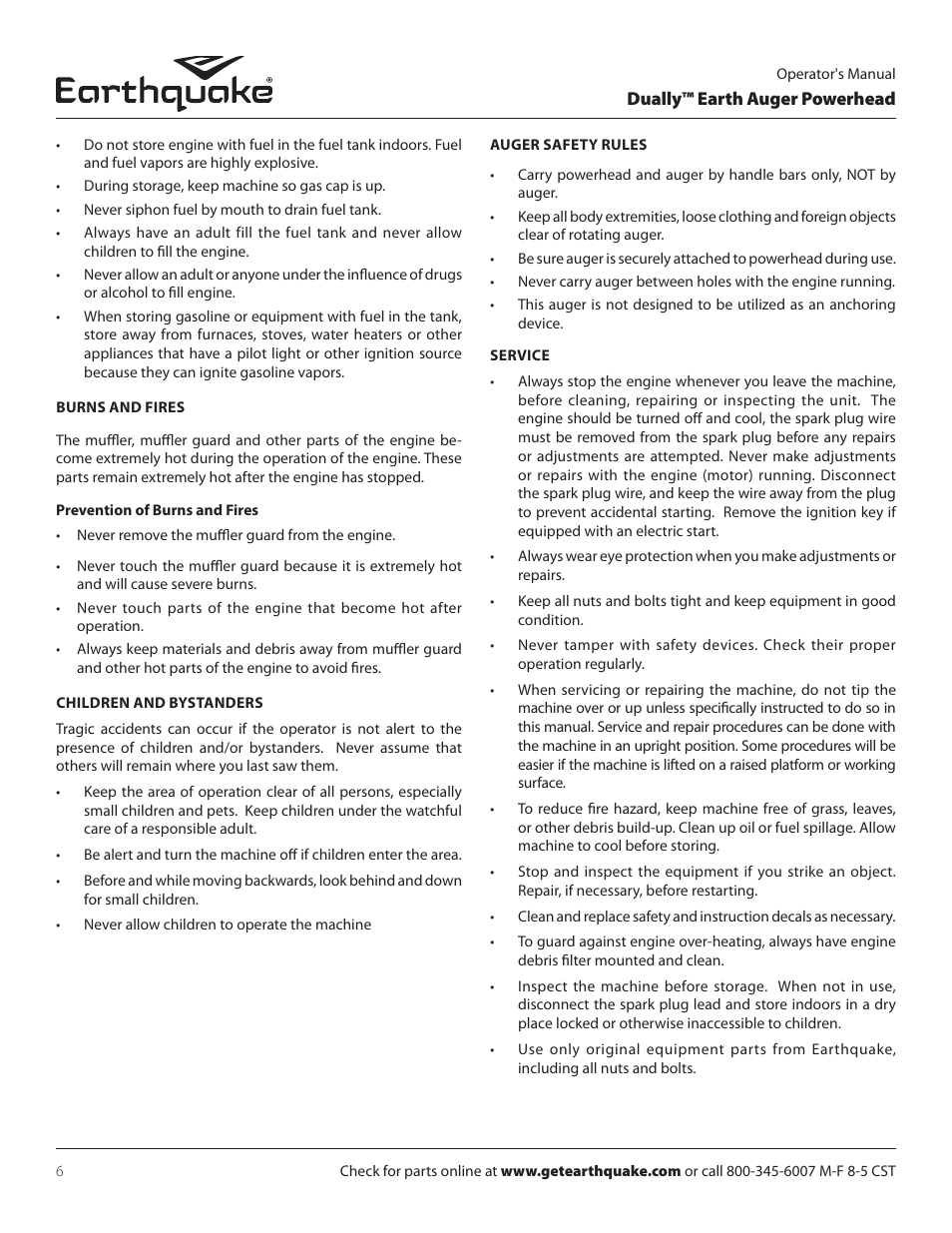 EarthQuake 10310 User Manual | Page 6 / 72