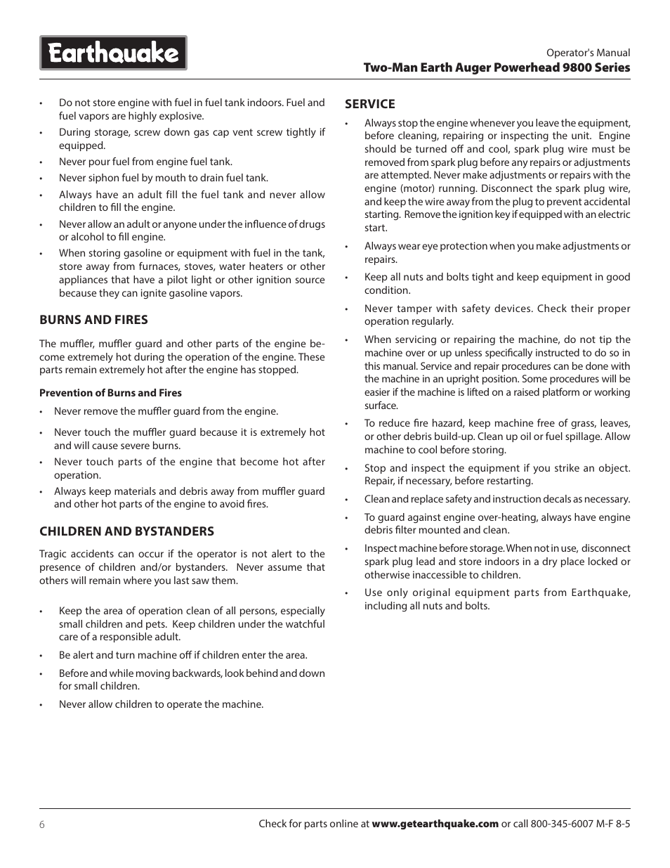 EarthQuake 9800B User Manual | Page 6 / 20