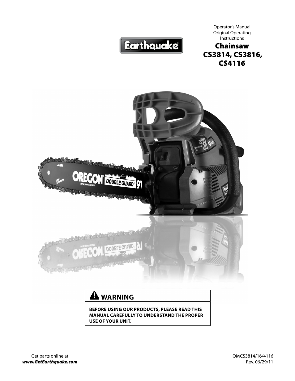 EarthQuake CS4116 User Manual | 24 pages