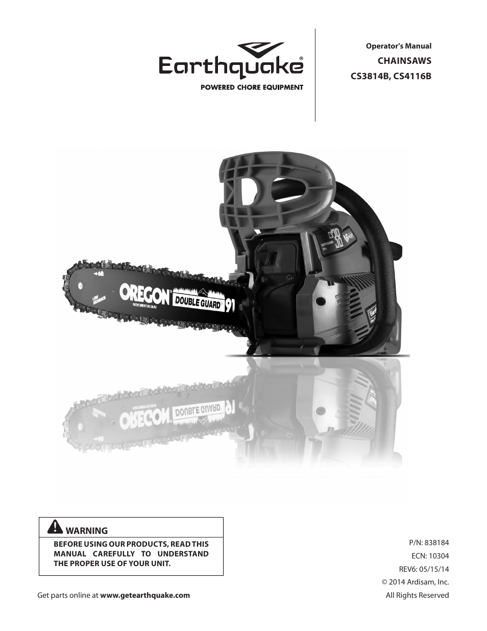 EarthQuake CS3814B User Manual | 32 pages