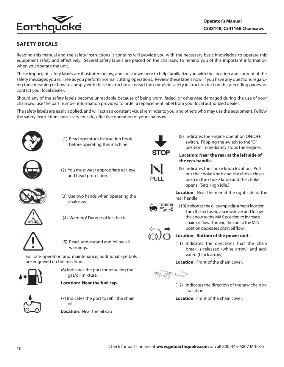 EarthQuake CS3814B User Manual | Page 10 / 32