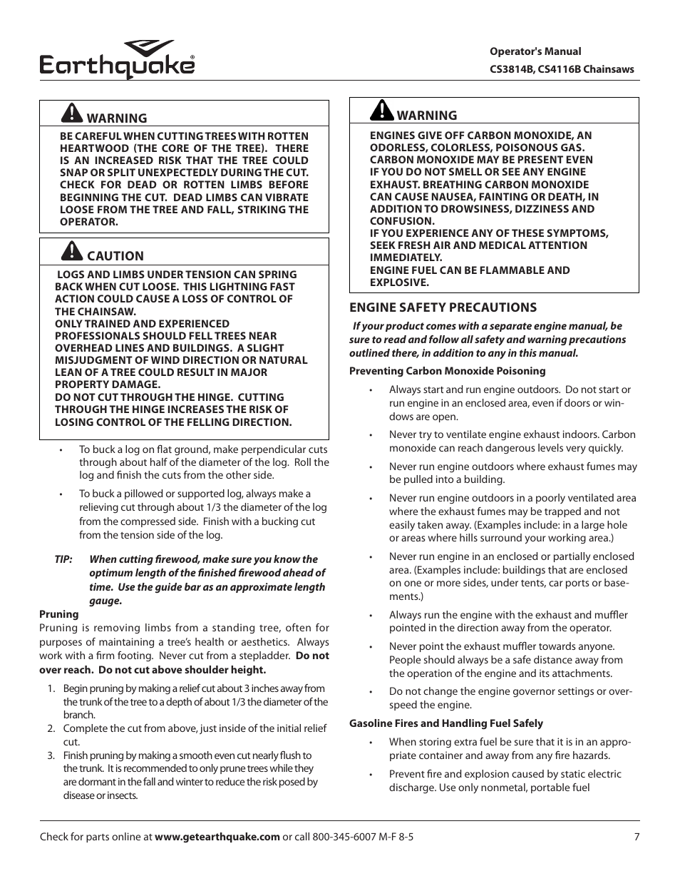 EarthQuake CS3814B User Manual | Page 7 / 32